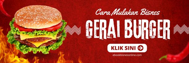 banner Cara Buka Bisnes Gerai Burger